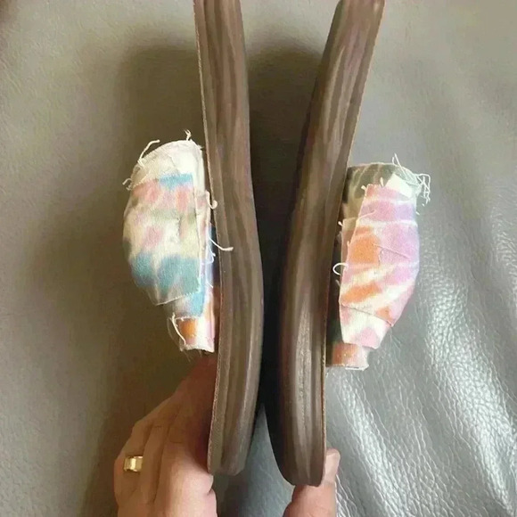 Blowfish Malibu tie dyed shoes sandals with bow size 8 excellent condition - Picture 6 of 7